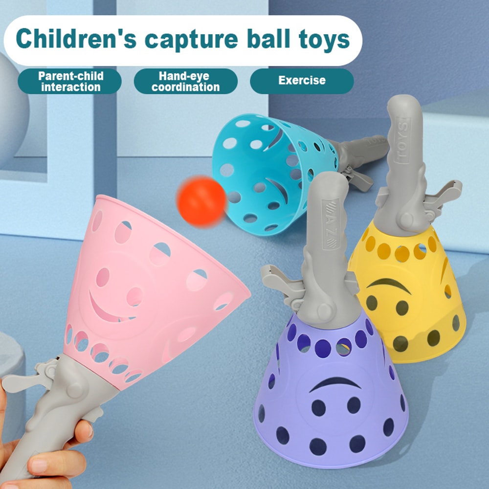 Pop Catch Ball Game For Kids Outdoor Play With Launchers And Balls 2