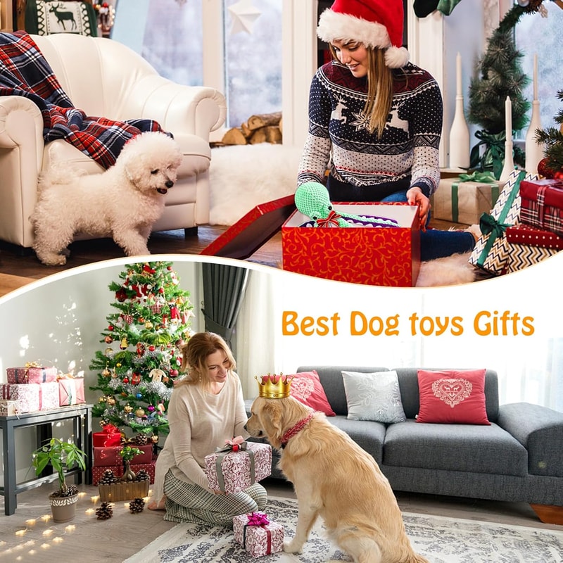 Octopus Squeaky Dog Toy Plush Companion for Small, Medium and Large Dogs