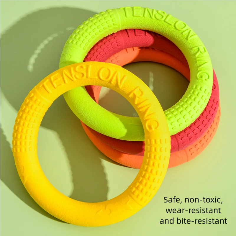 Dog Flying Disc Training Ring Interactive Fetch Toy 1