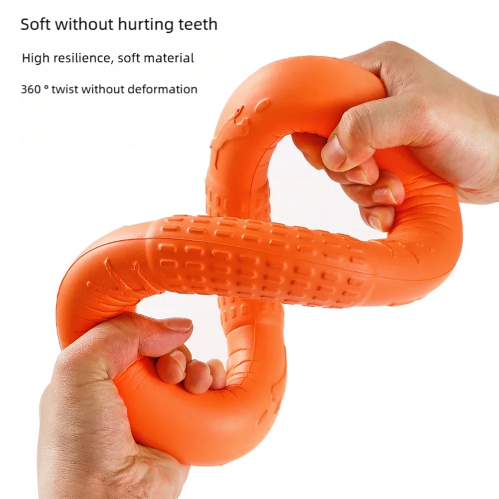 Dog Flying Disc Training Ring Interactive Fetch Toy 3