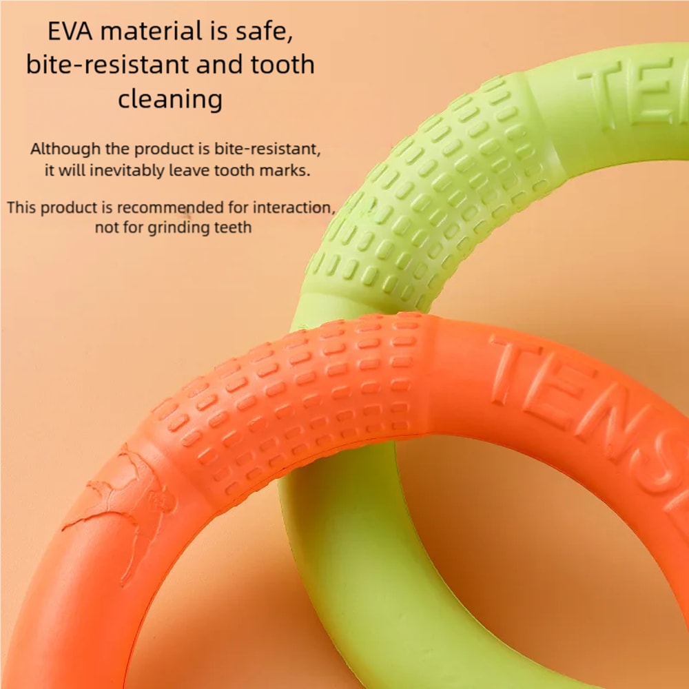 Dog Flying Disc Training Ring Interactive Fetch Toy 5