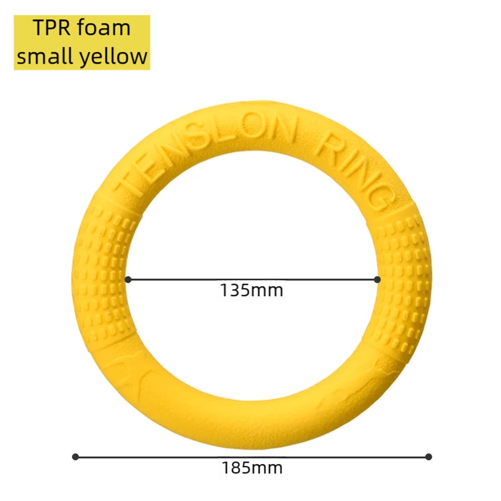 Dog Flying Disc Training Ring Interactive Fetch Toy 7