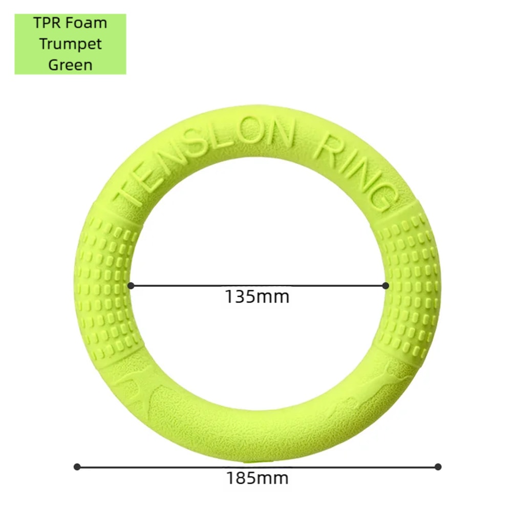 Dog Flying Disc Training Ring Interactive Fetch Toy 8