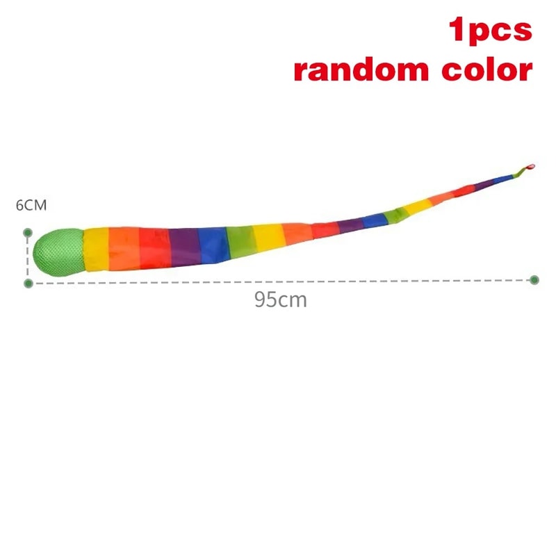 Rainbow Tail Throw and Catch Ball for Kids Outdoor Hand Eye Coordination Play