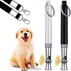 stainless steel silent dog whistle for training, recall and bark control