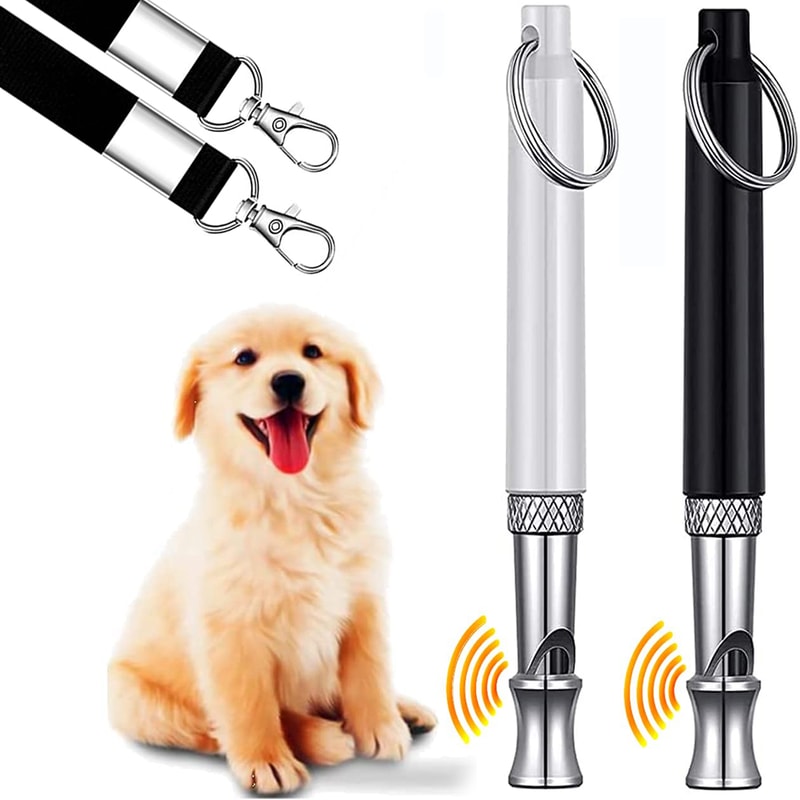 Stainless Steel Silent Dog Whistle For Training Recall And Bark Control 0