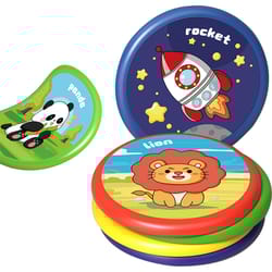 cartoon soft flying disc for kids, parent child outdoor throw toy