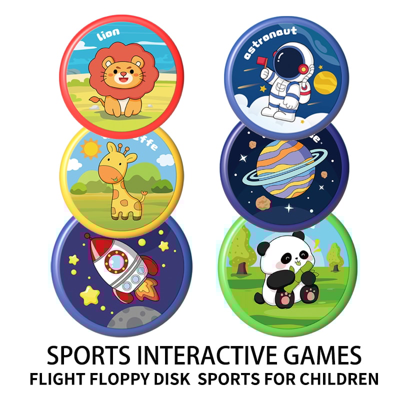 Cartoon Soft Flying Disc For Kids Parent Child Outdoor Throw Toy 1