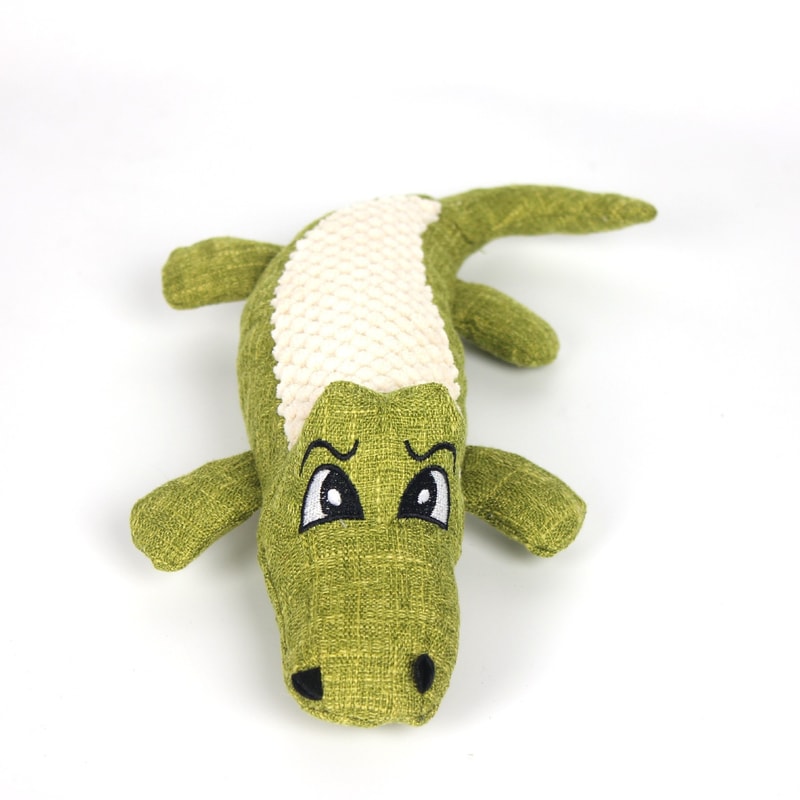 Alligator Squeaky Plush Dog Toy For Interactive Chew Play 1