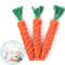 Carrot Dog Rope Toy for Puppies and Small Dogs