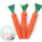 Carrot Dog Rope Toy for Puppies and Small Dogs
