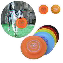 soft silicone dog frisbee for training and fetch