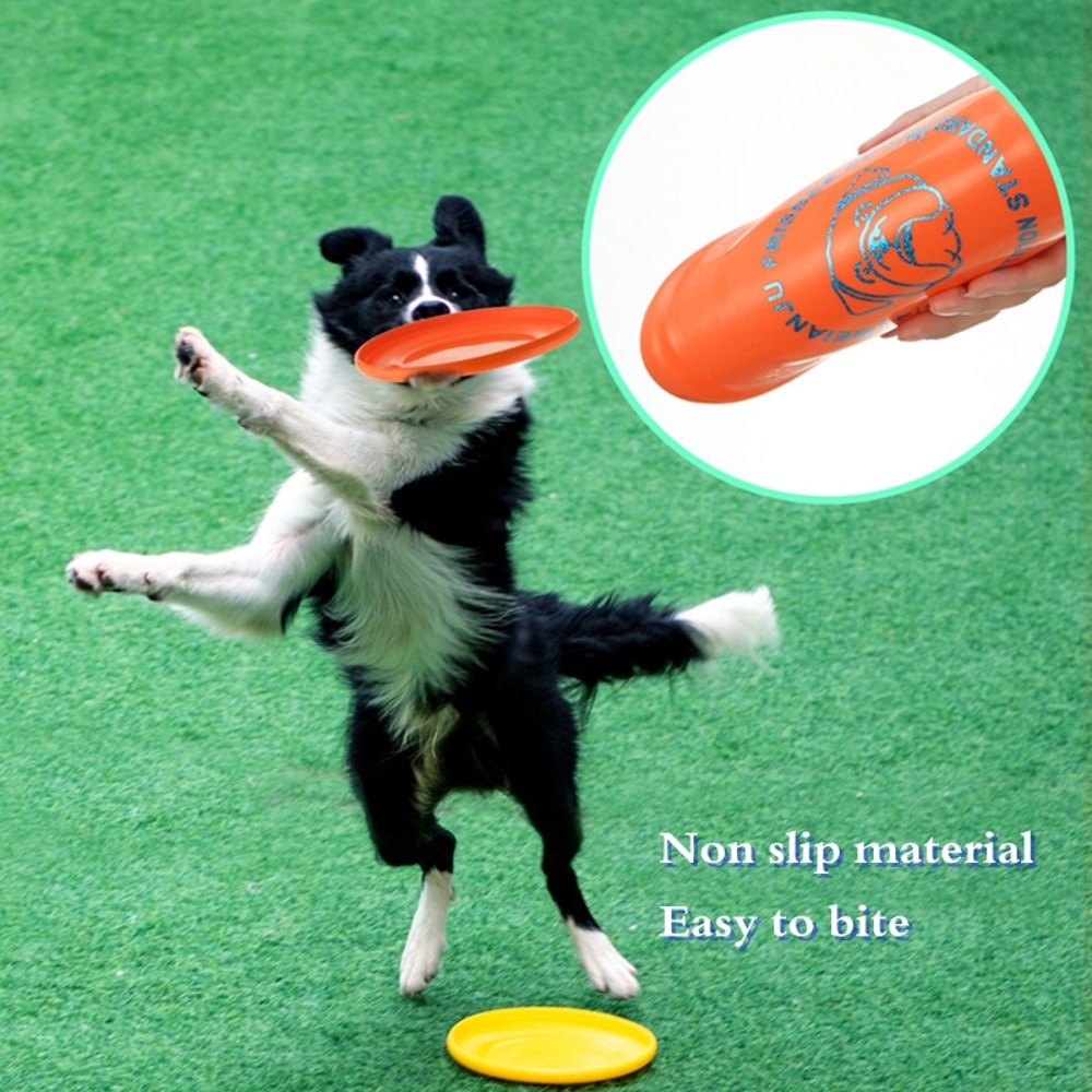 Soft Silicone Dog Frisbee For Training And Fetch 2