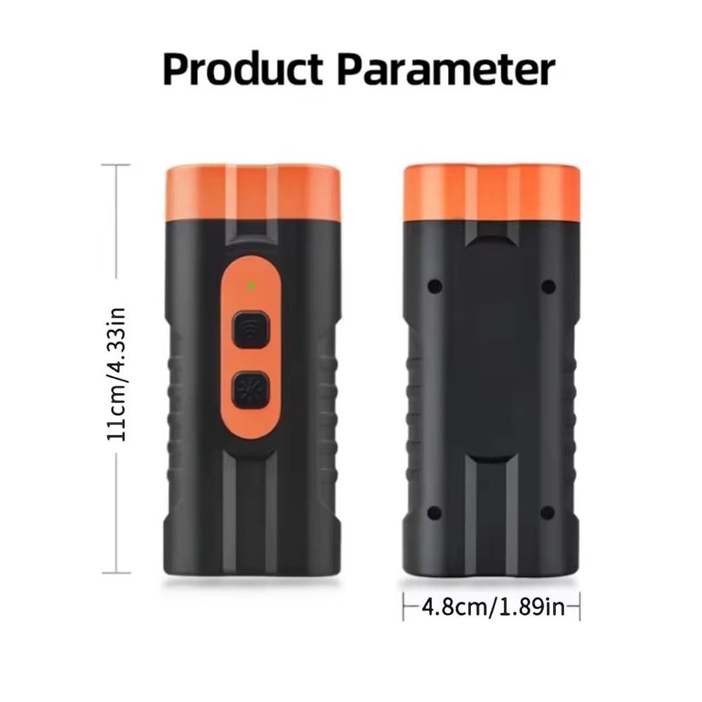 Dual Head Ultrasonic Dog Repeller Rechargeable Anti Bark Device with LED Light