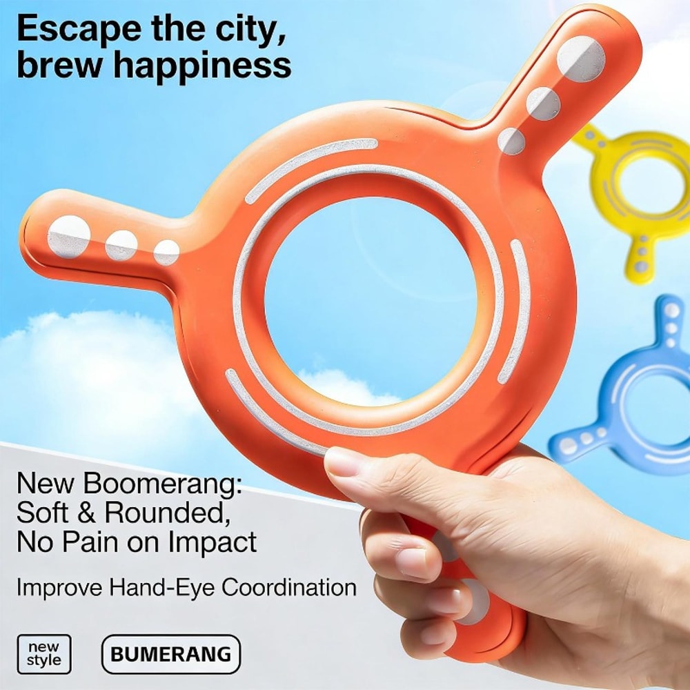 Soft Returning Flying Disc for Kids Outdoor Beach and Family Play