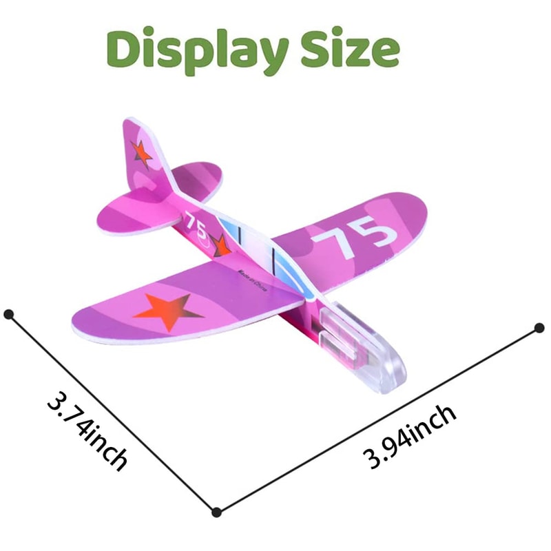 Kids Foam Glider Planes Bulk Pack For Party Favors And Outdoor Flying Fun 3