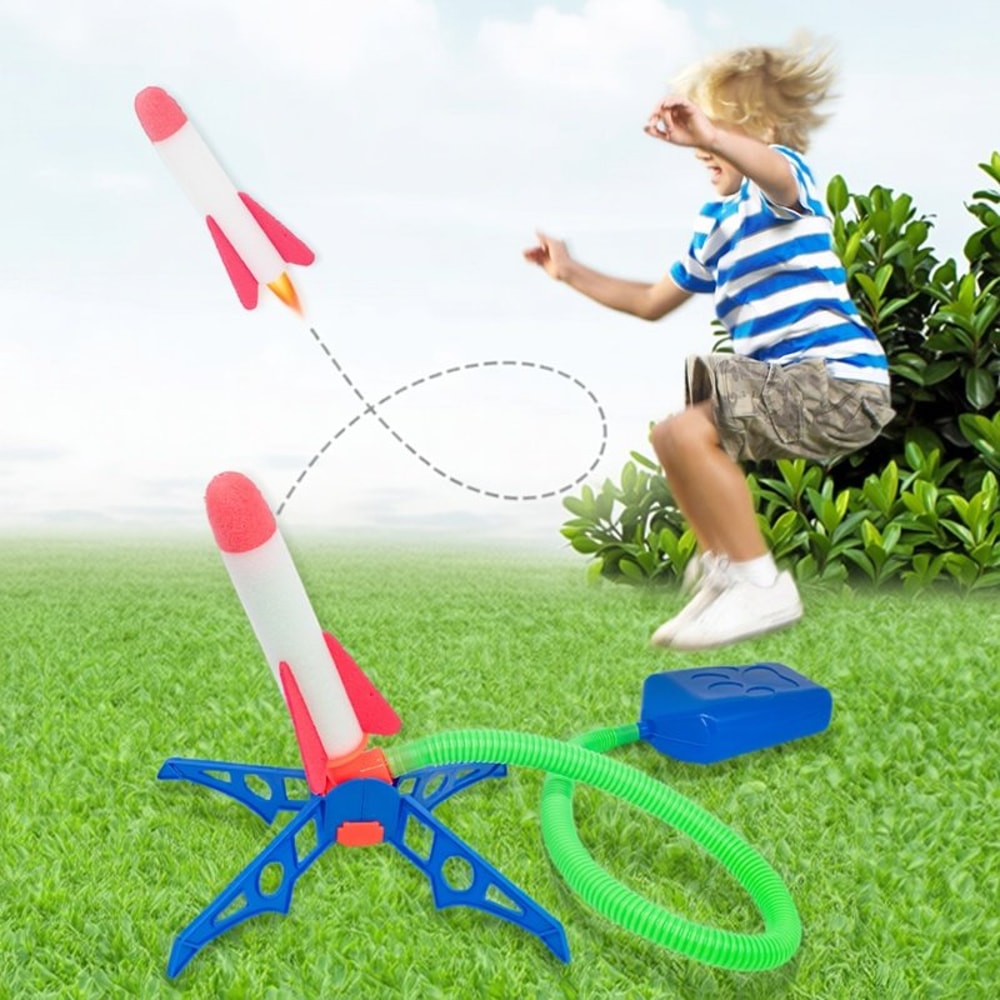 Kids Foot Pump Rocket Launcher Outdoor Toy For Kids 0