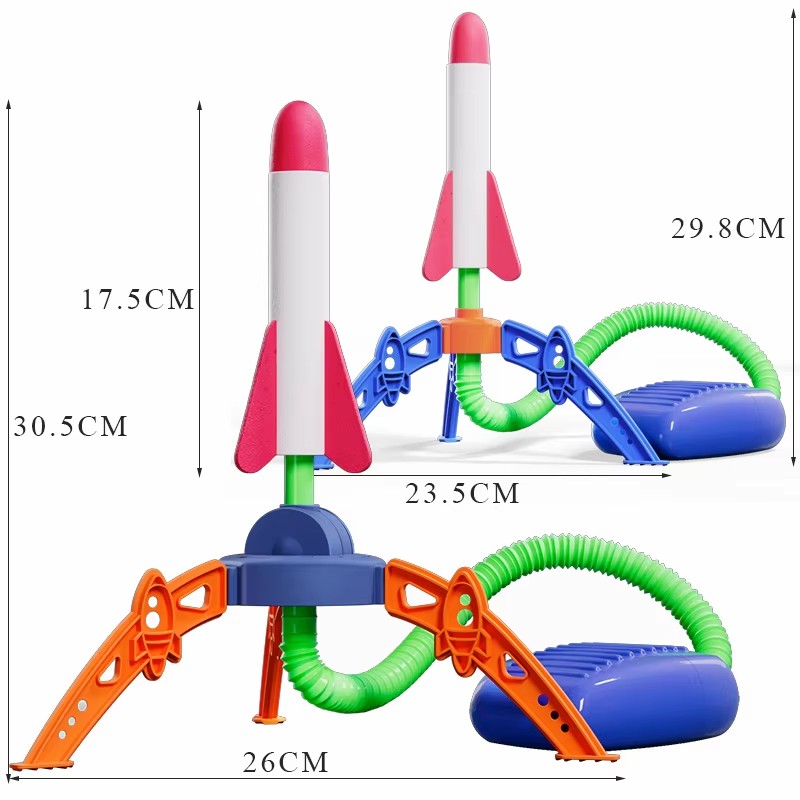 Kids Foot Pump Rocket Launcher Outdoor Toy For Kids 4