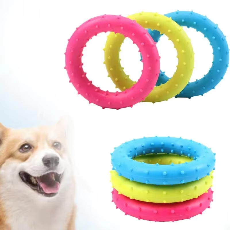 Durable Dog Chew Ring Toy Anti Bite Training Ring For Puppies And Active Dogs 0