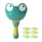 Frog Flying Disc Launcher Toy For Kids Outdoor Pull String Catch Game 7