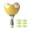 Frog Flying Disc Launcher Toy For Kids Outdoor Pull String Catch Game 8
