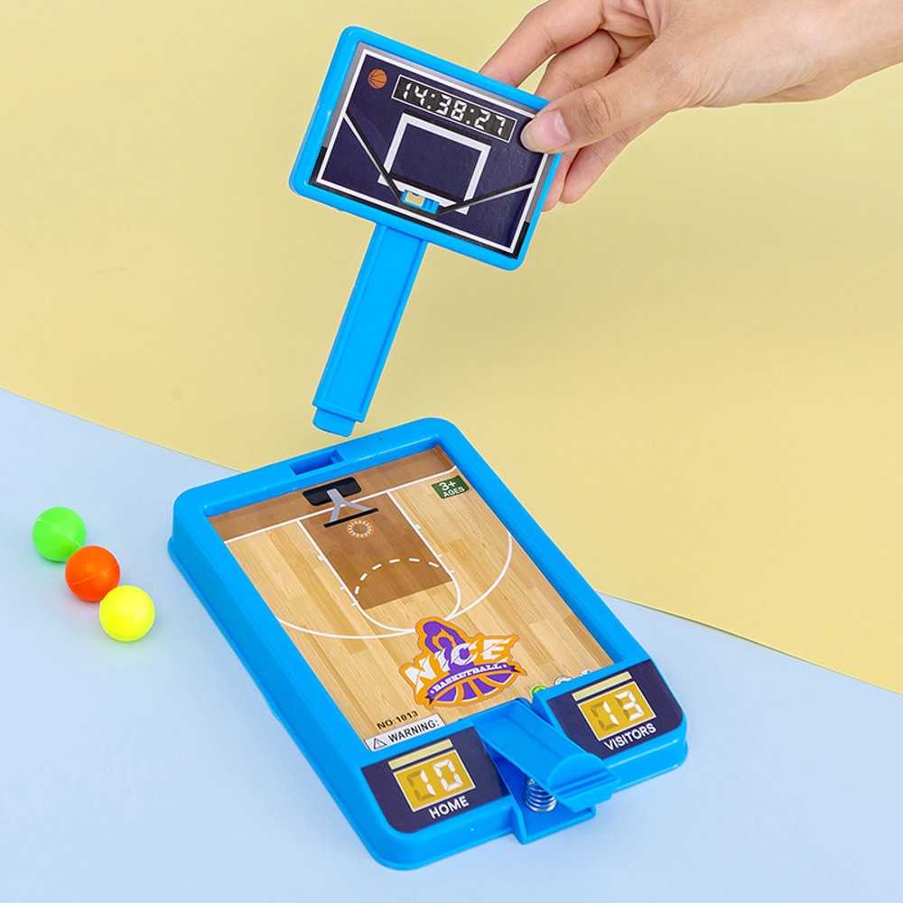 Tabletop Basketball Game Mini Basketball Desk Toy for Kids and Adults