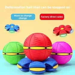 magic transforming flying saucer ball for kids and pets