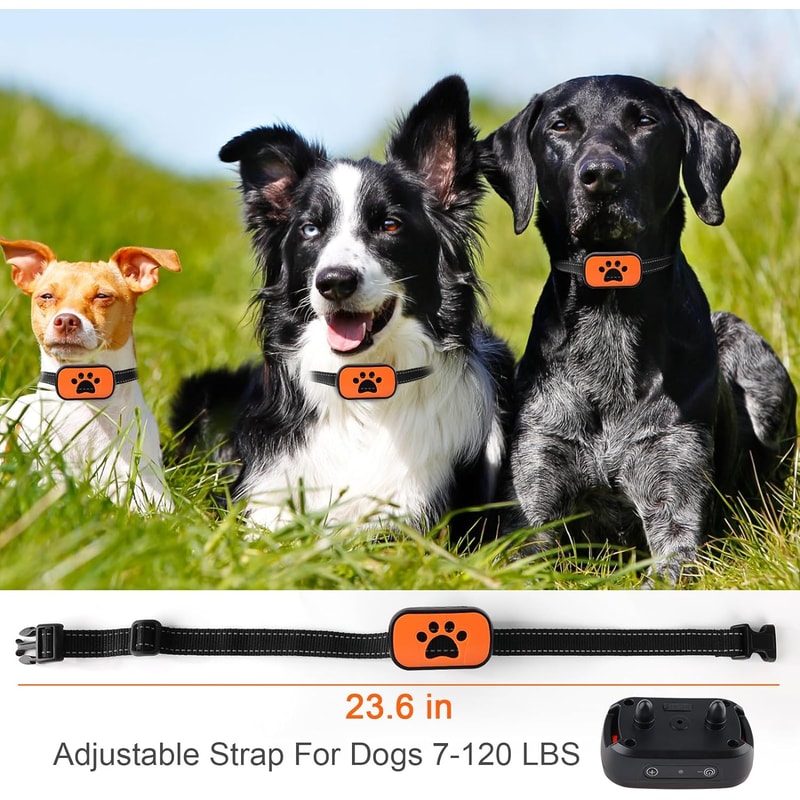 Rechargeable Anti Bark Collar For Dogs With Vibration And Automatic Bark Control 3
