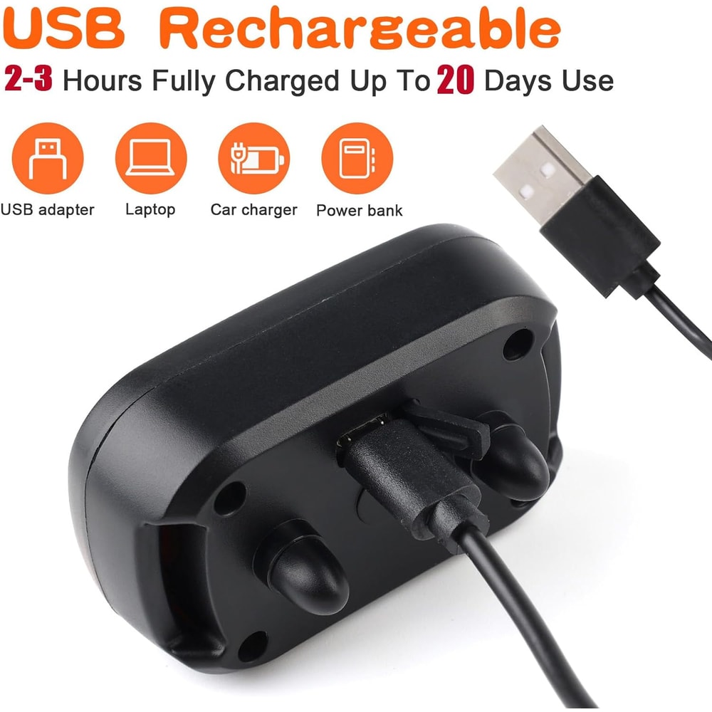 Rechargeable Anti Bark Collar For Dogs With Vibration And Automatic Bark Control 5