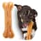 Leather Dog Chew Toy Bone for Teething and Dental Cleaning