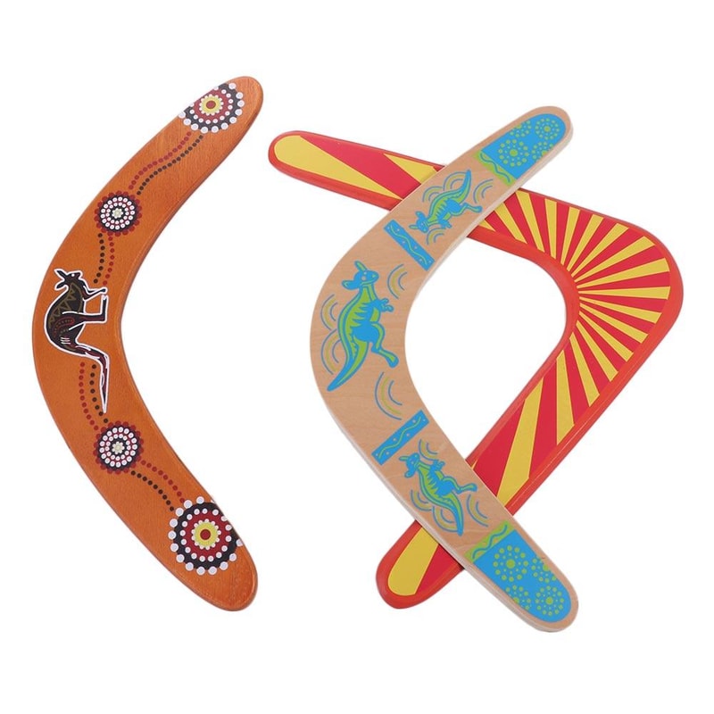 Kids Boomerang Wooden Returning Outdoor Toy 2