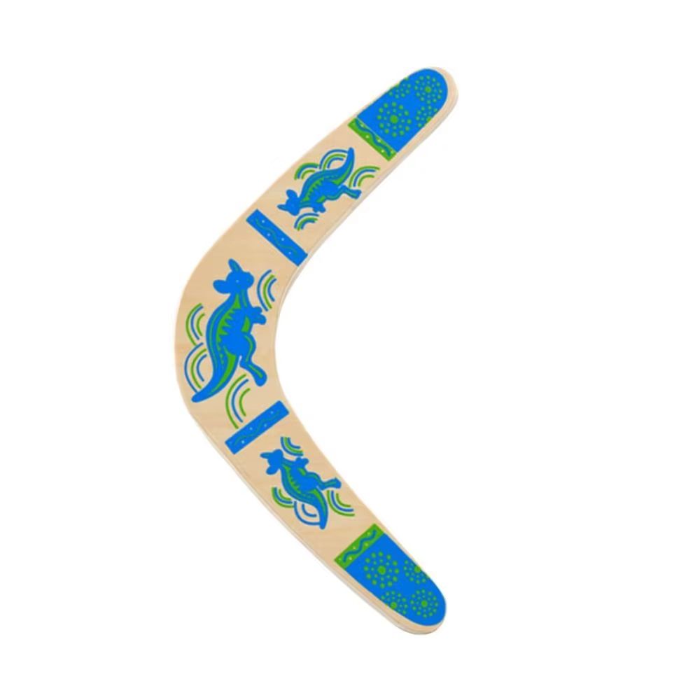 Kids Boomerang Wooden Returning Outdoor Toy 7