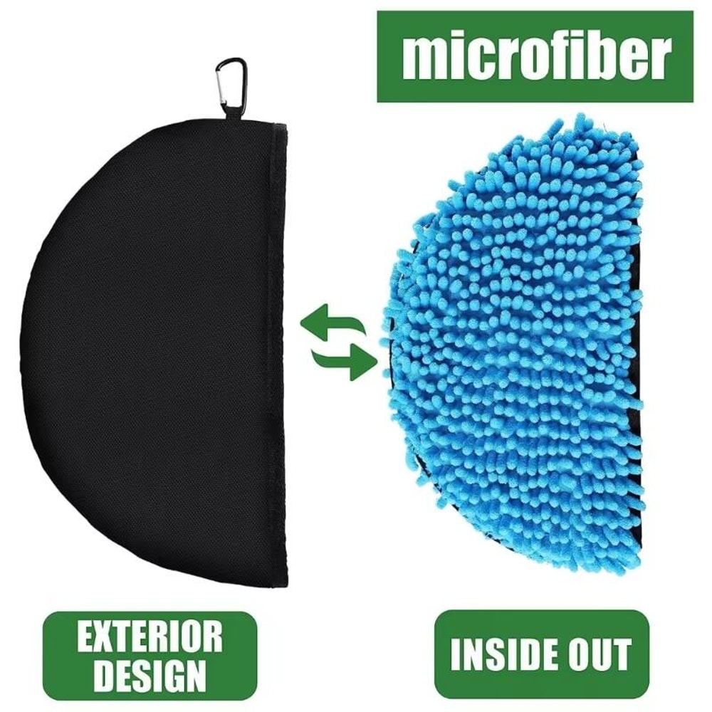 Waterproof Disc Golf Cleaning Tool Pouch With Hook And Microfiber Towel 5