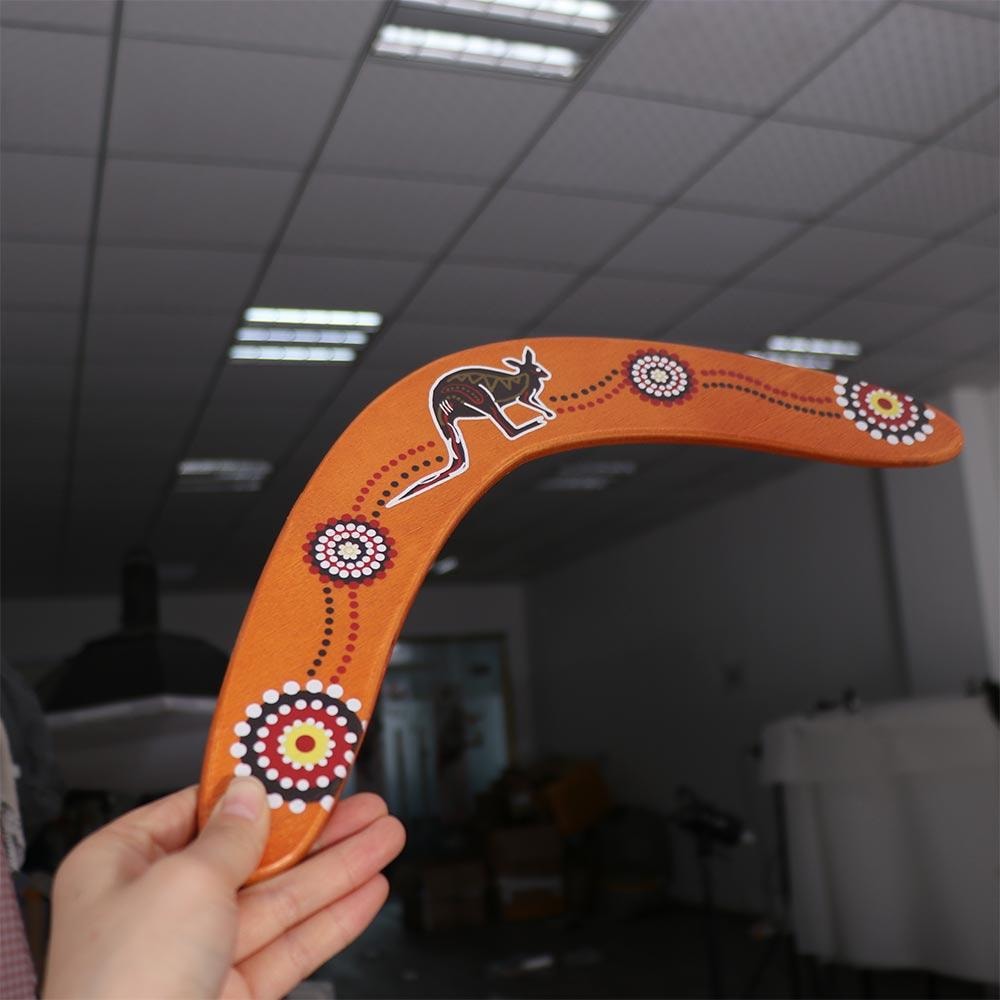 Wooden Boomerang Toy Returning Outdoor Throwing Game 1
