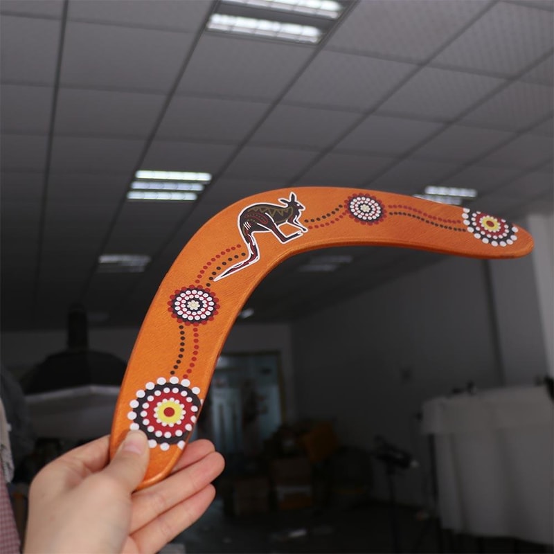 Wooden Boomerang Toy Returning Outdoor Throwing Game 1