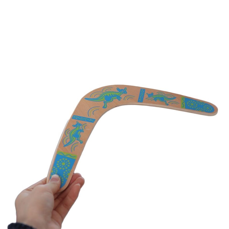 Wooden Boomerang Toy Returning Outdoor Throwing Game 4