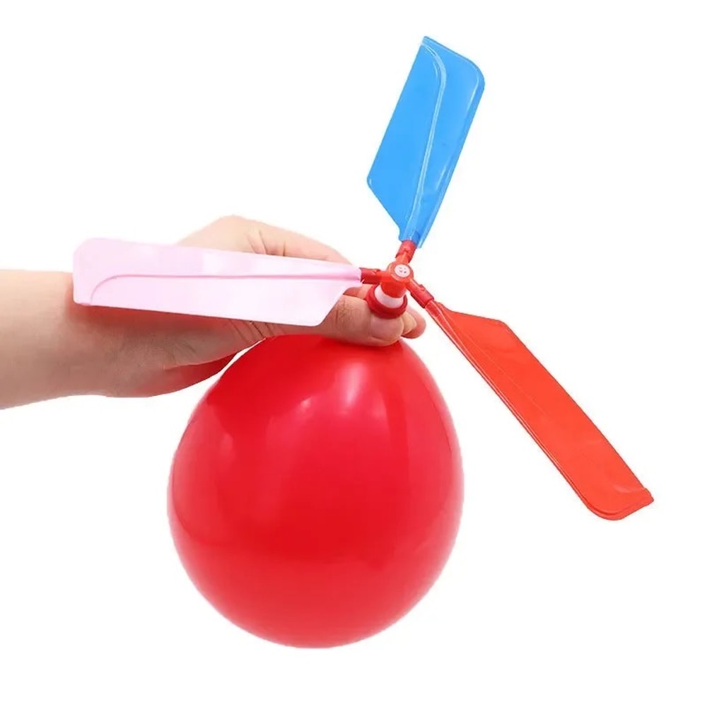 Balloon Helicopter Toy Set for Kids Outdoor Launcher Parent Child Flying Game