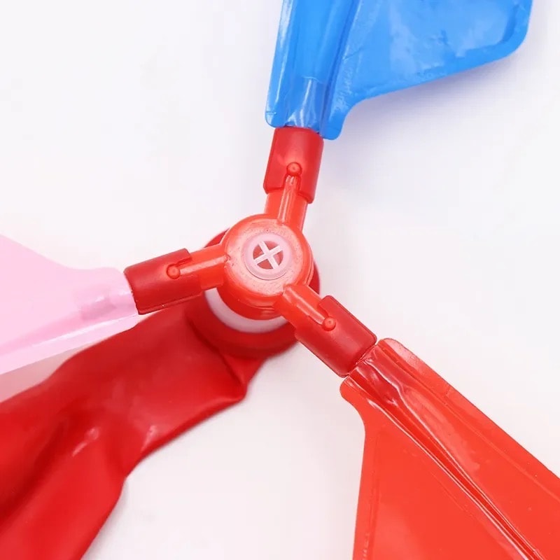 Balloon Helicopter Toy Set for Kids Outdoor Launcher Parent Child Flying Game