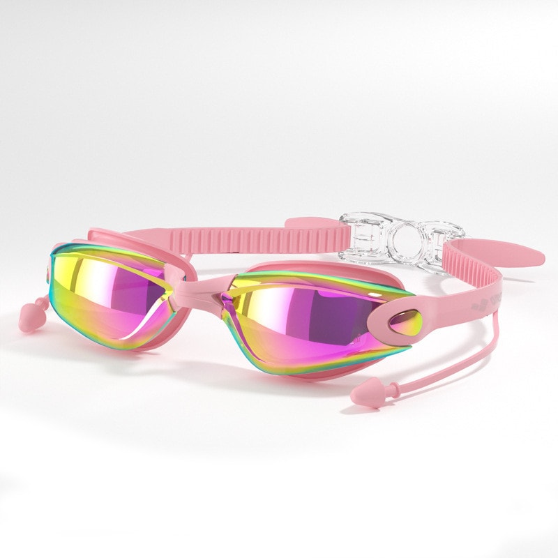 Clear Seal Anti Fog Swim Goggles for Adults with Earplugs UV Protection Leakproof Comfort Fit