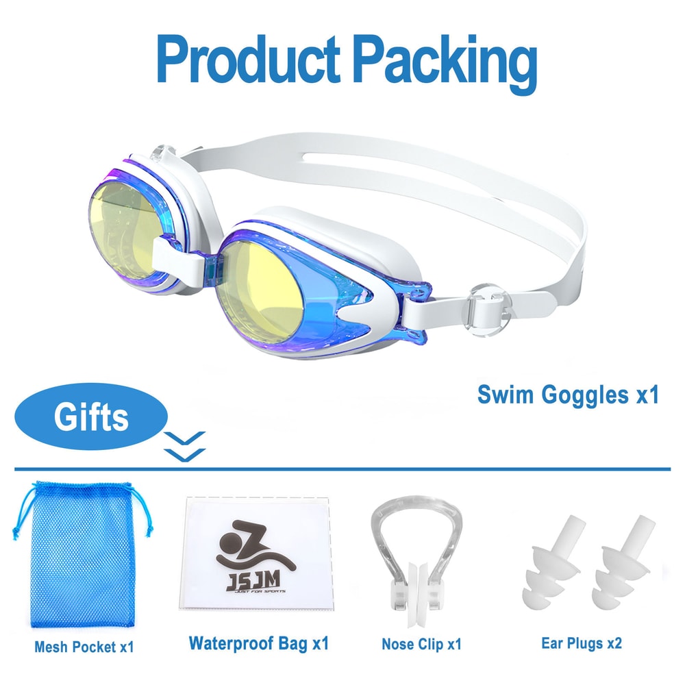 Kids Swimming Goggles Anti Fog UV Protection Silicone Swim Glasses For Boys Girls 3