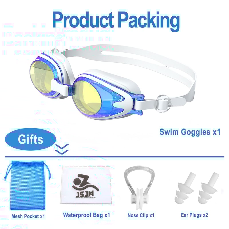 Kids Swimming Goggles Anti Fog UV Protection Silicone Swim Glasses For Boys Girls 3