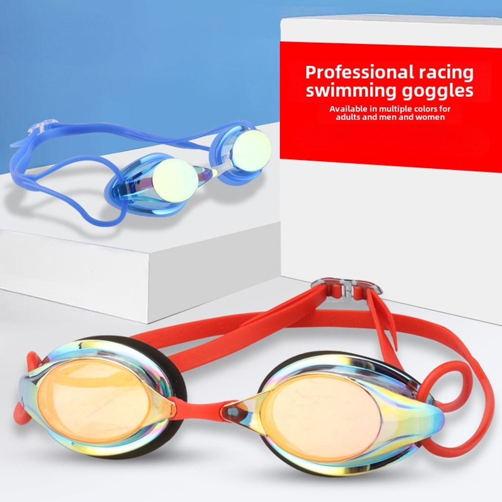 Hydro Clear Racing Swim Goggles Anti Fog Waterproof Competition Fit 2