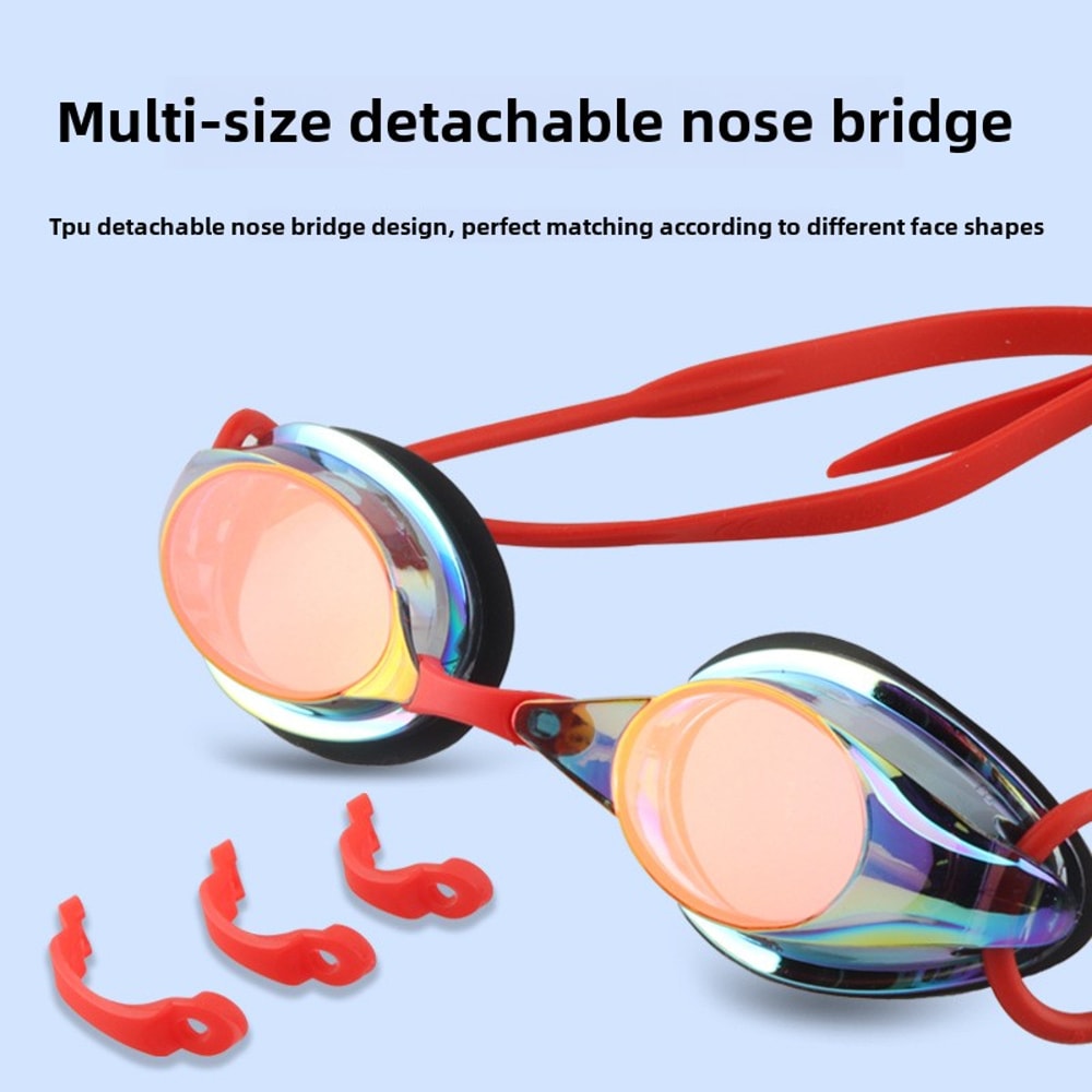 Hydro Clear Racing Swim Goggles Anti Fog Waterproof Competition Fit 4