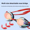 Hydro Clear Racing Swim Goggles Anti Fog Waterproof Competition Fit 4