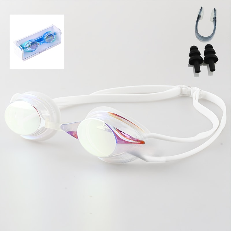 Hydro Clear Racing Swim Goggles Anti Fog Waterproof Competition Fit 5