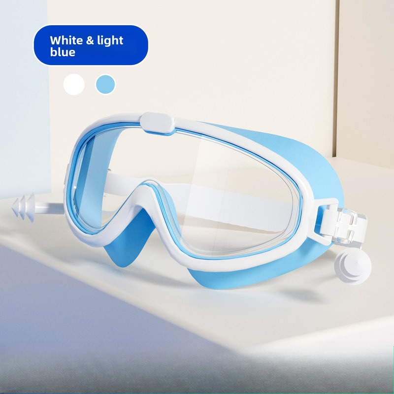 Wide View Anti Fog Swimming Goggles With Swim Cap For Adults And Kids 5
