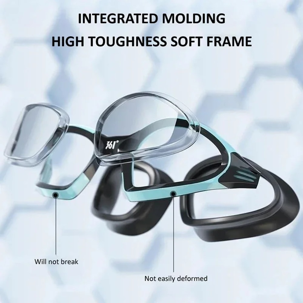 HD Anti Fog Swimming Goggles Set With Earplugs For Men And Women 3