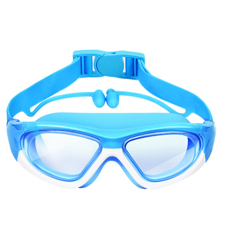 Kids Swim Goggles With Ear Plugs Anti Fog Leak Proof Wide View For Boys And Girls 7