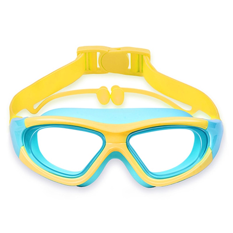 Kids Swim Goggles With Ear Plugs Anti Fog Leak Proof Wide View For Boys And Girls 10