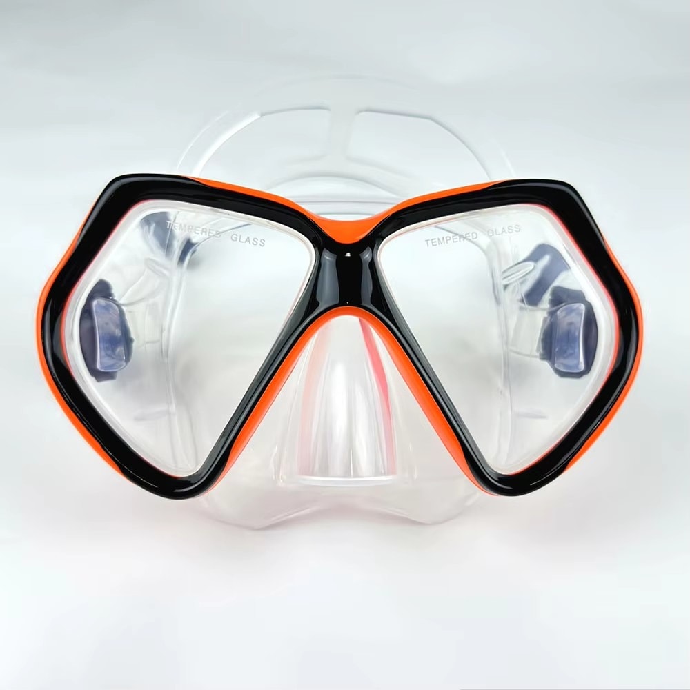 Adult Snorkel Set With Dry Top Snorkel And Panoramic Tempered Glass Mask 4